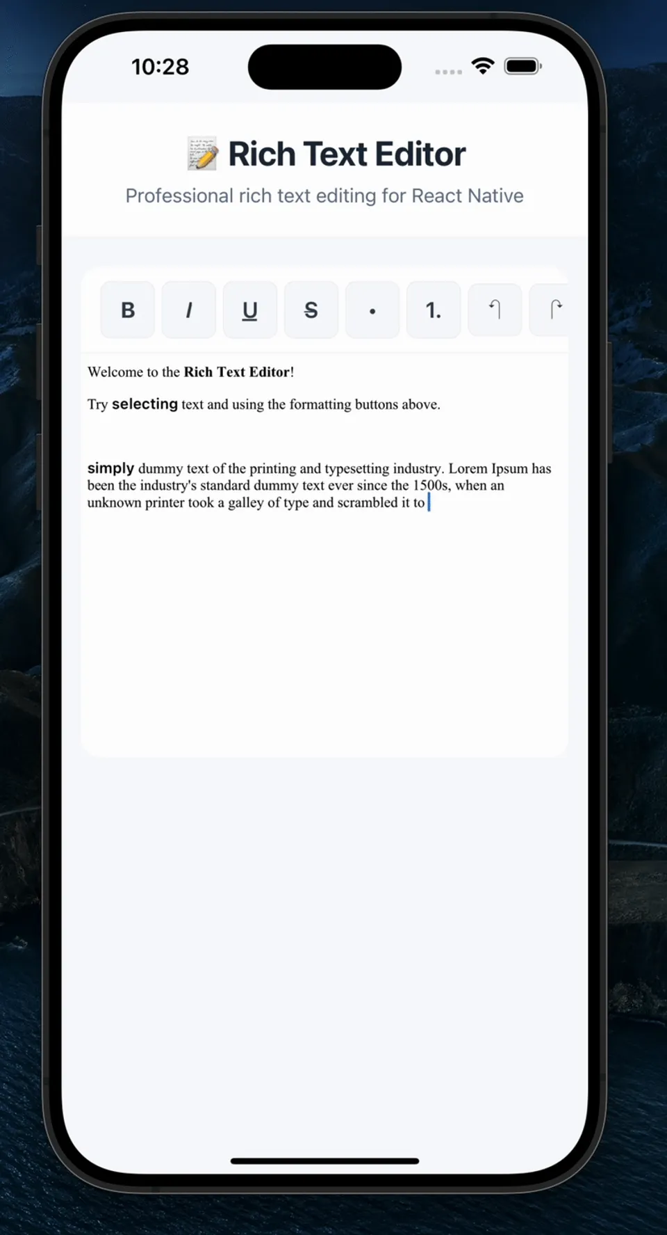 How to Add a Native Rich Text Editor in Your Expo App